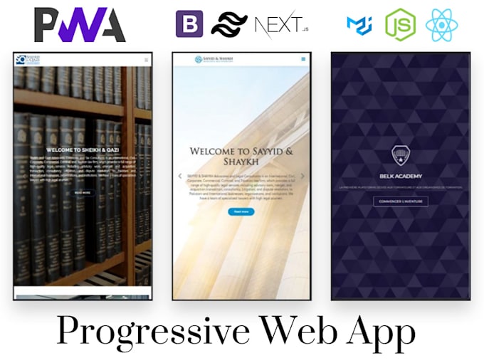 create responsive progressive web app with nextjs