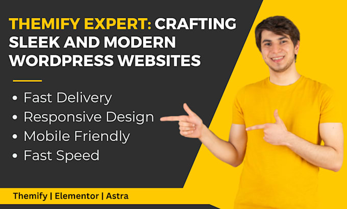 design premium wordpress website with themify theme