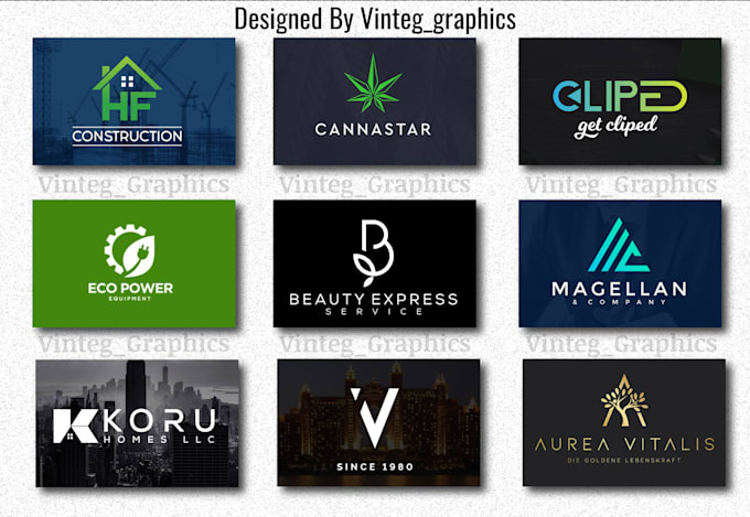 create modern minimalist and business logo design