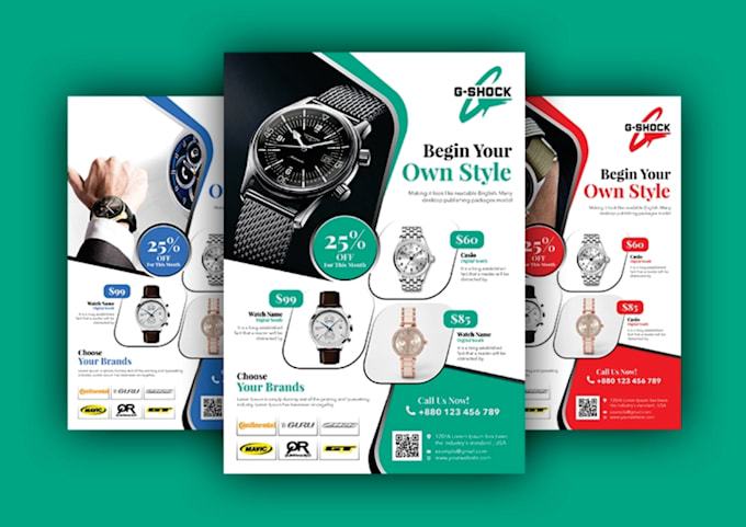 design professional product sale or advertisement flyer