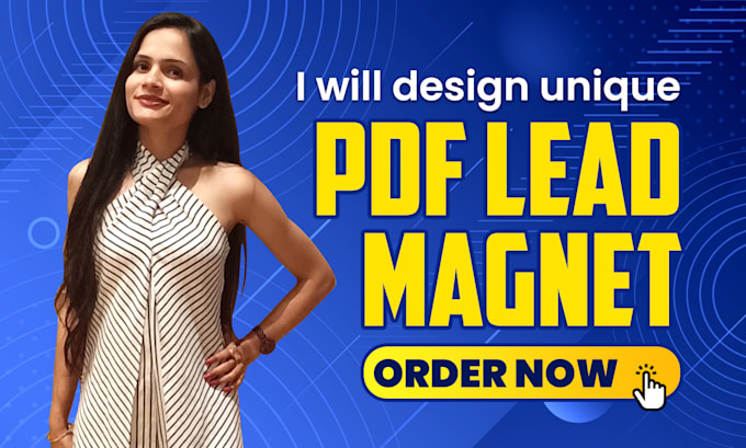 Hot Deals! I will design unique PDF lead magnet, brochure, ebook report  for $30