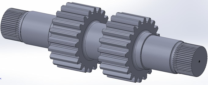 do machine design, gears, sprocket and 3d model in solidworks and autocad