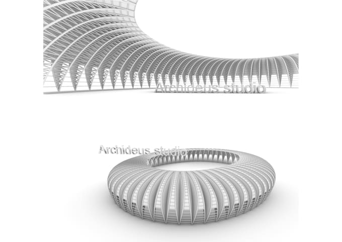 Design a complex parametric architecture by Archideus_std | Fiverr