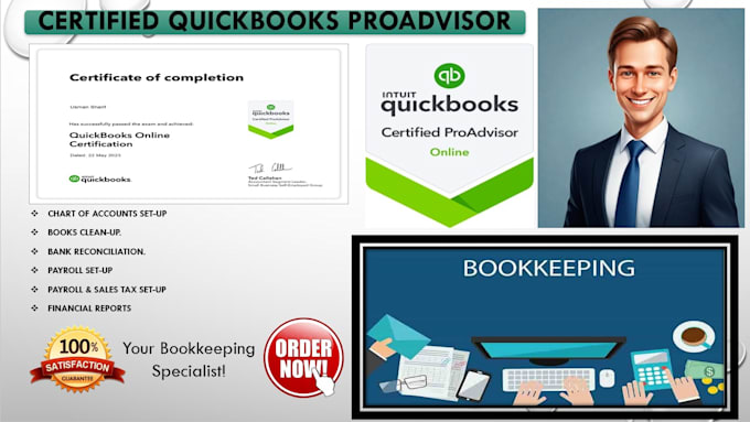 do expert quickbook online bookkeeping or monthly quickbooks cleanup service