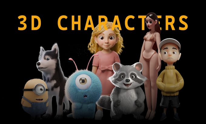deliver realistic or cartoon 3d modeling