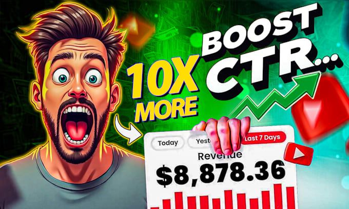 design 5 viral youtube video thumbnail