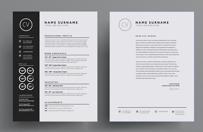 Write and design a professional resume for you by Flerprojects | Fiverr