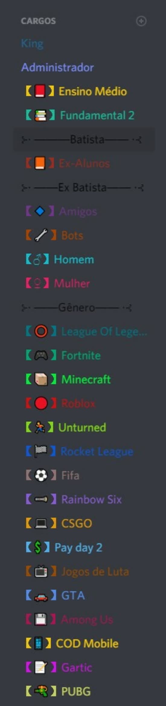 config your discord server