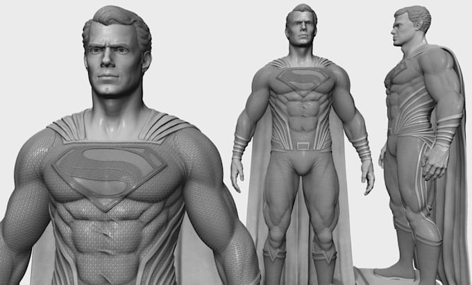 sculpt a 3d character figure model in zbrush