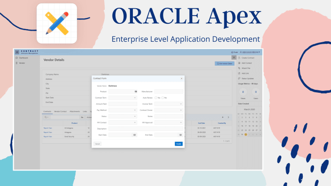 Develop a complete oracle apex database application by Meliktech | Fiverr