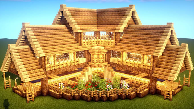 create a minecraft house for you