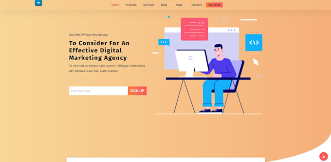 design a responsive website or wordpress theme customization