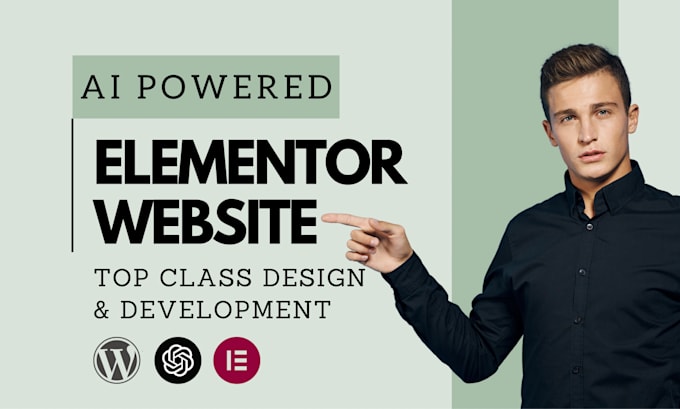 design elementor website or landing page