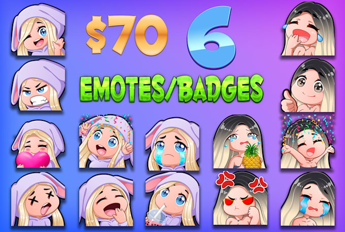 create stunning twitch emotes and sub badges