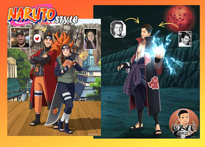 draw naruto custom portrait