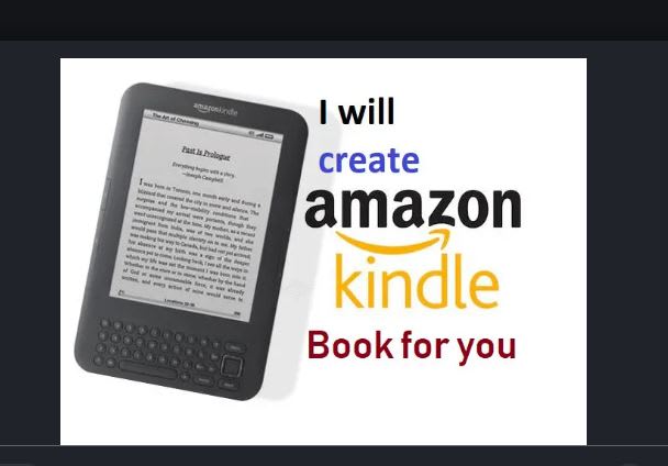 format your book and publish your book on amazon kindle