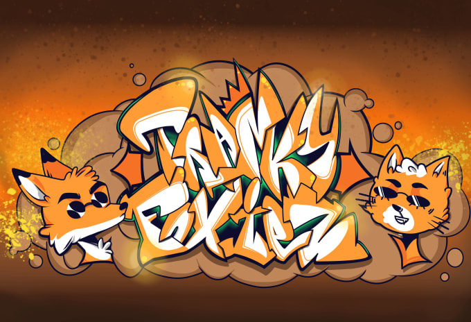 make a graffiti piece with your nickname