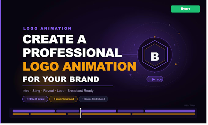 create a professional logo animation for your brand