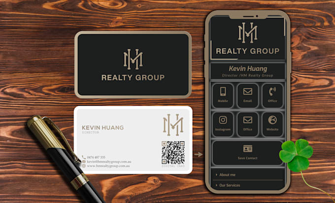 create digital business card with ai voice assistant and qr code