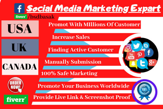 do facebook promotion, social media marketing, ads in usa, uk, canada, australia
