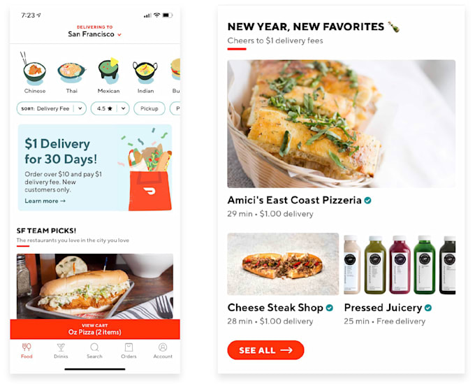 Build food delivery app like uber eats, doordash and dominos pizza by