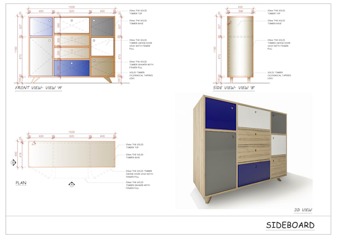 draft and 3d model your furniture design ideas