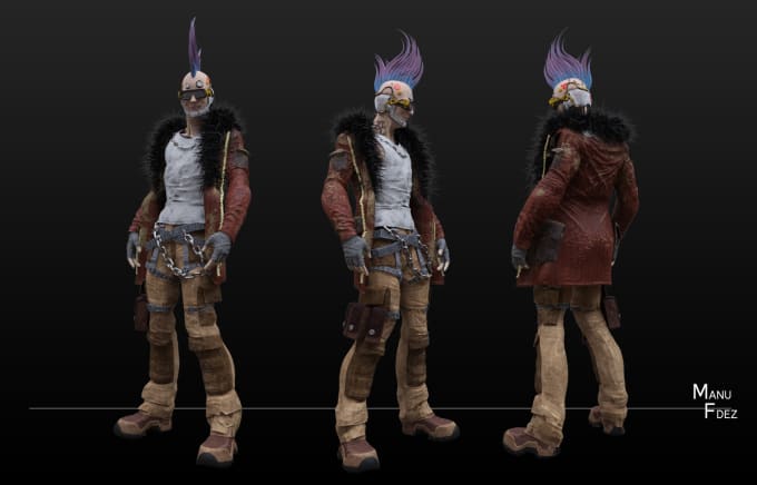 Model Any Character You Like For Your Video Game By Manu Fdz