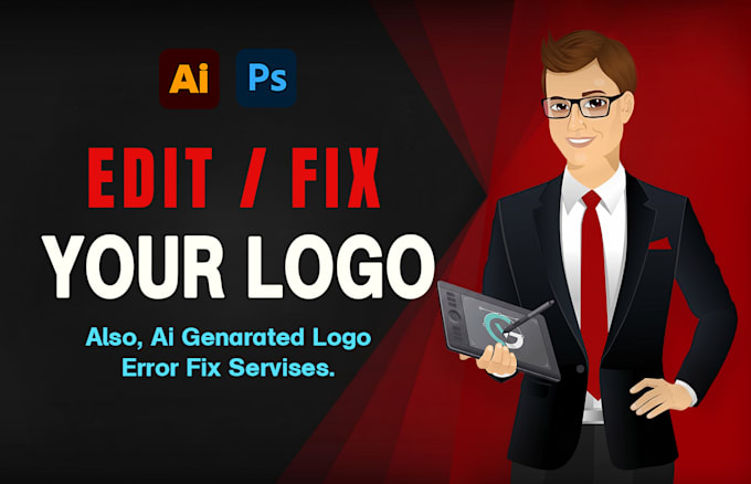 vectorize, fix, modify, edit or redesign your logo