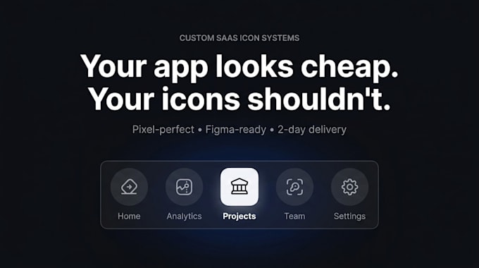 design a custom line icon set for your website or app