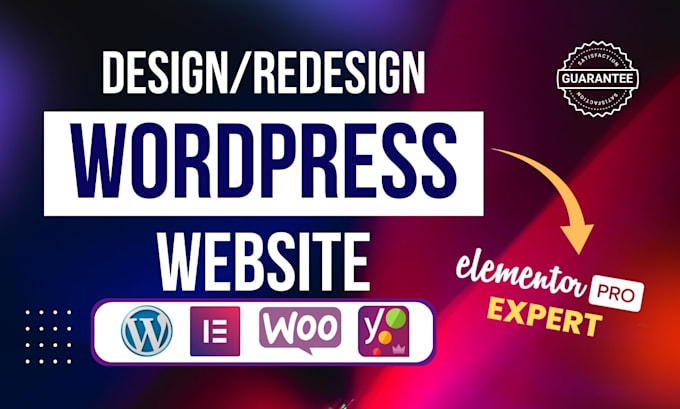 design modern wordpress website using elementor pro