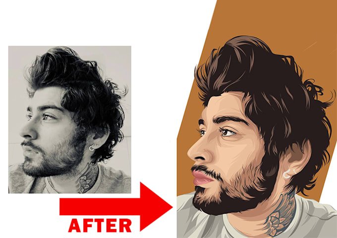 convert photo into a cartoon character
