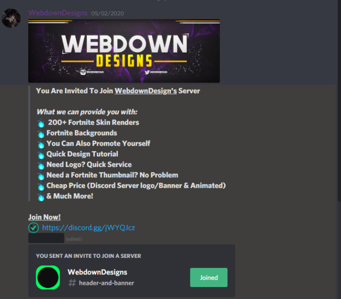Create you an attractive discord server ad by Discord_logo Fiverr
