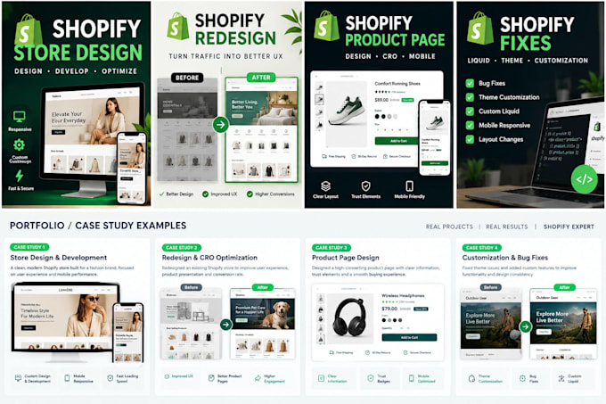 build or redesign a high converting professional shopify store in uk, uae,ca,usa