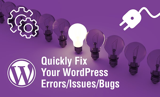 fix wordpress errors, issues, and bugs