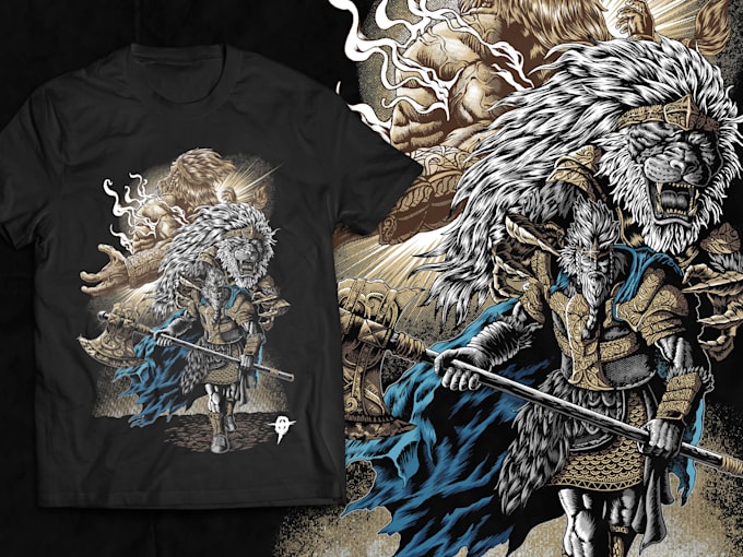 design creepy horror tshirt illustration