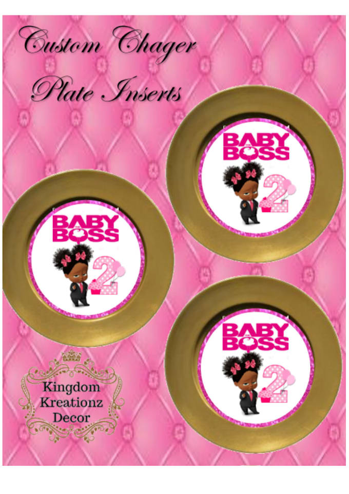 Create custom charger plate inserts by Shanm91 Fiverr