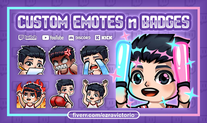 make twitch emote and sub badge