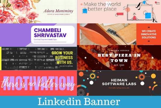 design creative banners for linkedin, youtube, twitter, fb