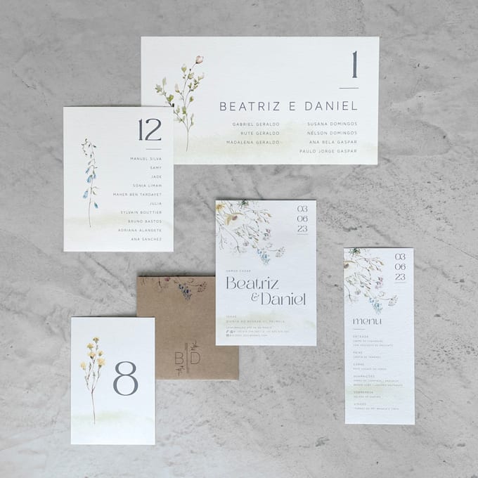 create bespoke wedding stationery according to your request