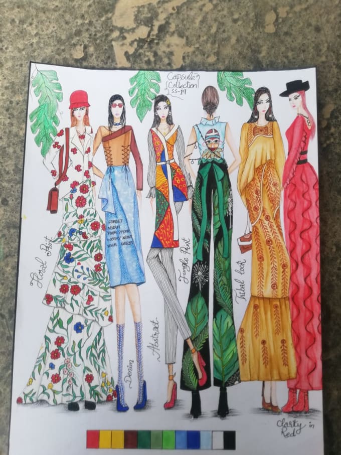 draw a fashion illustration or sketch