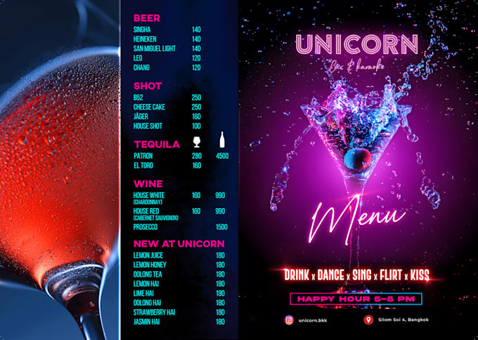 Design an elegant bar, cafe, or any kind of restaurant menu by ...