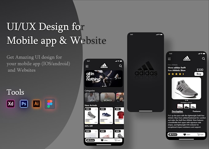 Design ui ux for your mobile app and web by I_jordan | Fiverr