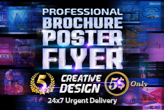 design professional flyer, brochure, poster in 24 hours