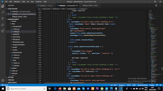 fix laravel, PHP and react bugs and errors in 24 hours