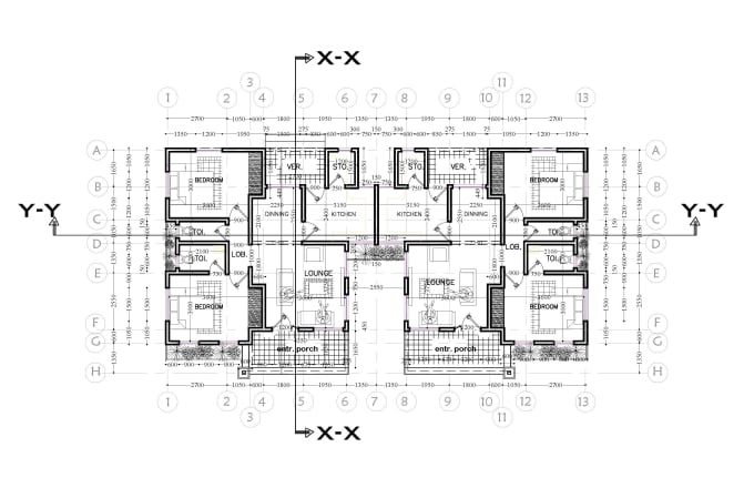 Create autocad full architectural drawing by Diol20 | Fiverr