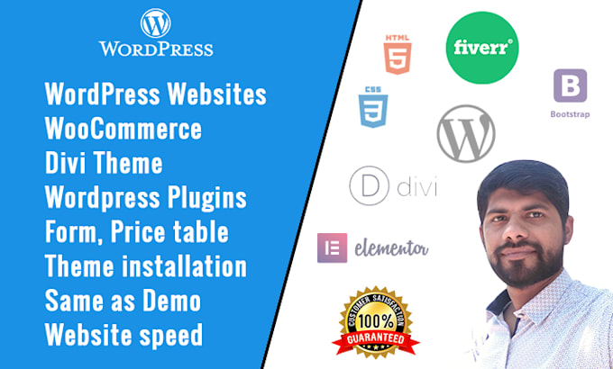 create responsive wordpress website design or blog
