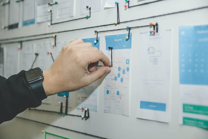 do mobile and website wireframes and UI, UX