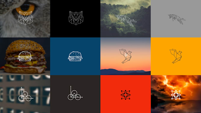 create catchy minimal logo designs and brand identity
