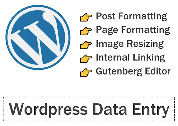 do wordpress data entry, posts formatting