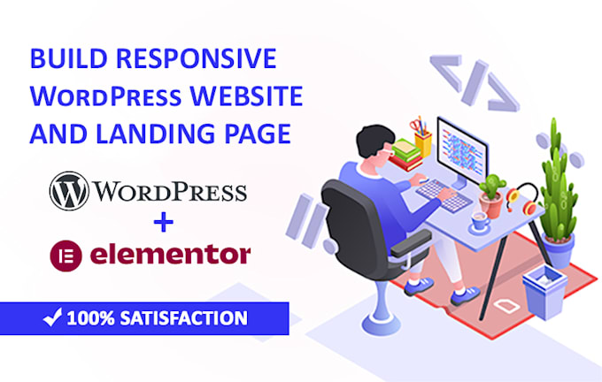 build responsive wordpress landing page with elementor